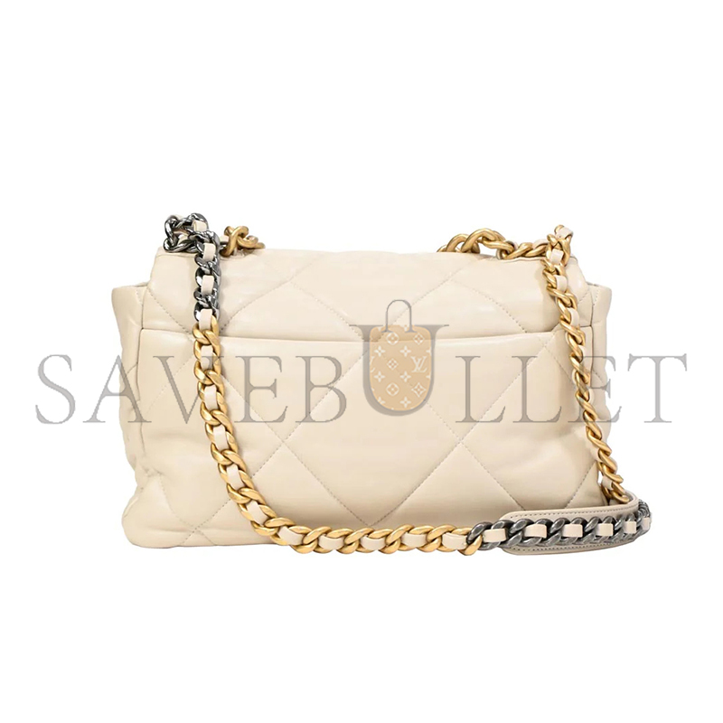 CHANEL MASTER 19 BAG MEDIUM CHAIN FLIP APRICOT AS1161 (30*20*10cm)